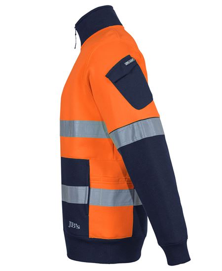 JB'S 350G HI VIS (D+N) 1/2 ZIP TRADE FLEECE - Image 4