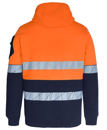 JB'S 450G HI VIS PULL OVER HOODIE WITH FRAGMENTED TAPE - Image 3