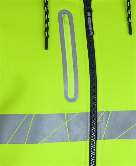 JB'S 450G HI VIS FULL ZIP HOODIE WITH FRAGMENTED TAPE - Image 4
