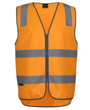 JB's AUST. RAIL (D+N) ZIP SAFETY VEST ORANGE - 2XS