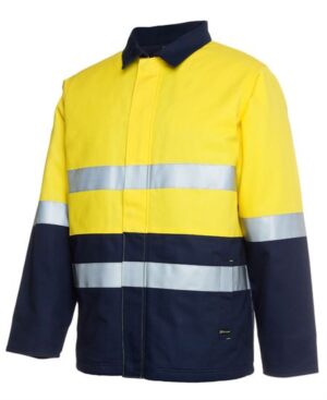 JB's HV (D+N) COTTON JACKET YELLOW/NAVY-L