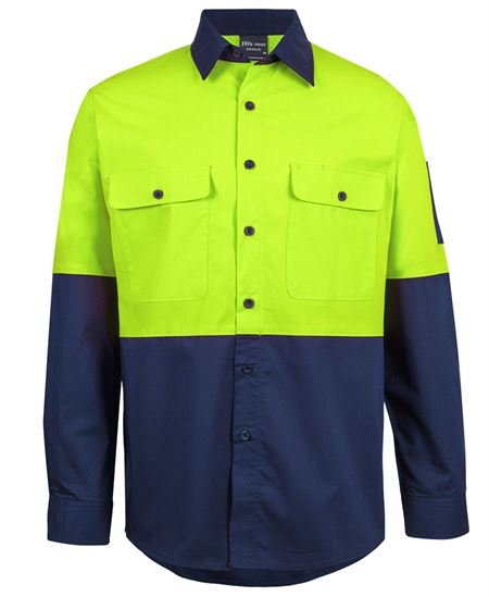 JB'S HI VIS CLASS F RIPSTOP L/S WORK SHIRT - Image 2