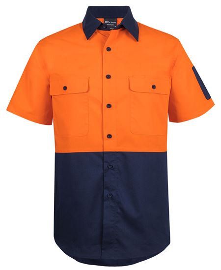 JB'S HI VIS CLASS F RIPSTOP S/S WORK SHIRT - Image 2