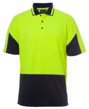 JB's HV 4602.1 S/S GAP POLO LIME/NAVY - 2XS