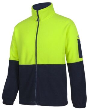 HI VIS FULL ZIP POLAR FLEECE