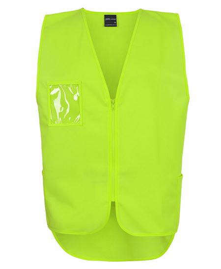 JB'S HI VIS ZIP DROP TAIL SAFETY VEST - Image 2