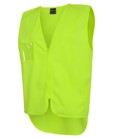 JB'S HI VIS ZIP DROP TAIL SAFETY VEST