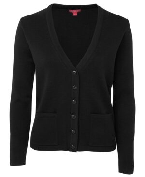 JB's LADIES KNITTED CARDIGAN BLACK