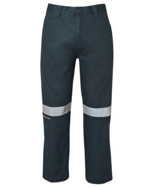 JB's M/RISED WORK TROUSER WITH REFLECTIVE TAPE GREEN -67R