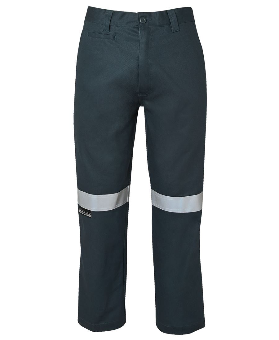JB's M/RISED WORK TROUSER WITH REFLECTIVE TAPE GREEN -67R
