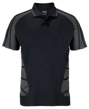 PODIUM ARACHNID POLO BLACK/GUNMETAL - 2XS