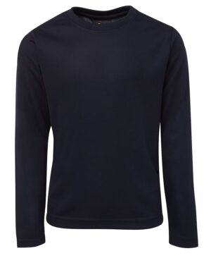 PODIUM L/S POLY TEE NAVY - S