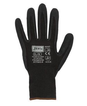 JB's PREMIUM BLACK NITRILE BRTHABLE GLOVE (12 PK) - S
