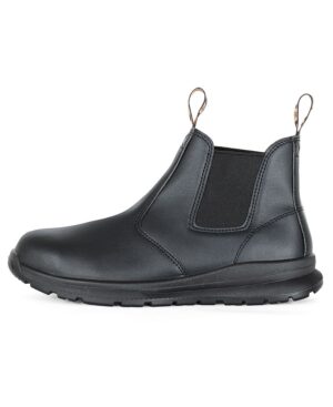 JB's MICROFIBRE ELASTIC SIDED SAFETY BOOT BLACK