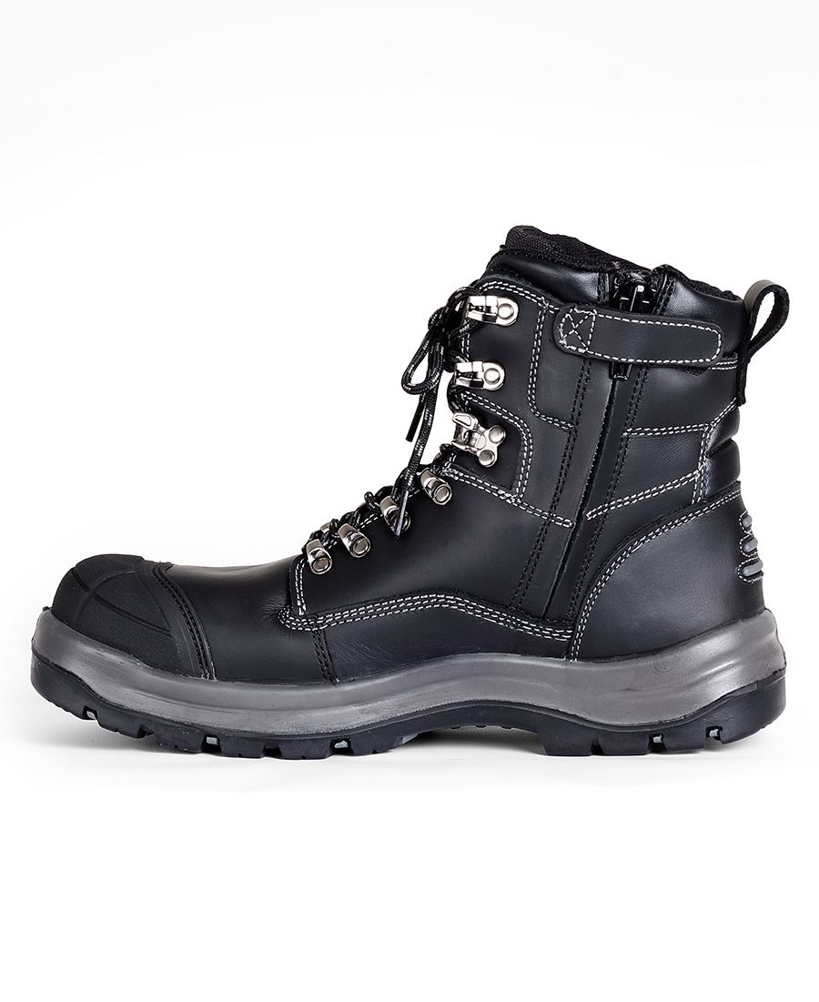 JB's ROADTRAIN ZIP SAFETY BOOT BLACK