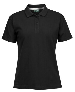 C of C LADIES PIQUE POLO BLACK
