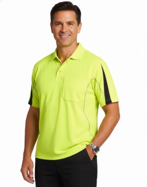 Men's Fashion Hi-Vis S/S Polo